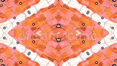 抽象简单的三维背景，橙色渐变色，低多边形风格，作为现代几何背景或数学背景