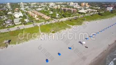 空中视频西棕榈滩佛罗里达