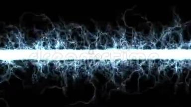 粒子射线激光烟花，闪电磁，激光抽象背景。