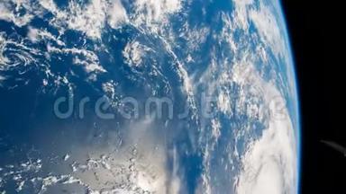 从国际空间站上<strong>看到</strong>的地球。 从太空观测到美丽的地球。 Nasa时间