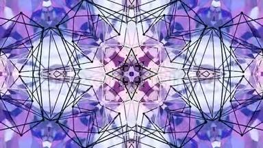 抽象简单的3D背景紫色渐变颜色，低聚风格作为现代几何背景或数学