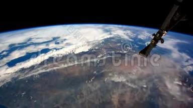 从太空中<strong>看到</strong>的地球。 这段视频的元素由美国宇航局提供。