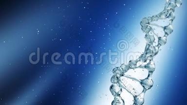 水中DNA分子三维图。 高清高清