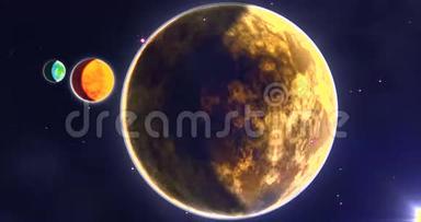 太阳系中的<strong>水星</strong>、金星和地球