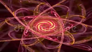 抽象运动背景，<strong>能量波</strong>和闪电，无缝回路能。