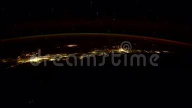 从国际空间站上看到的地球。 这段视频的元素由美国宇航局提供。