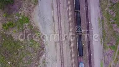列车及列车轨道航摄影像