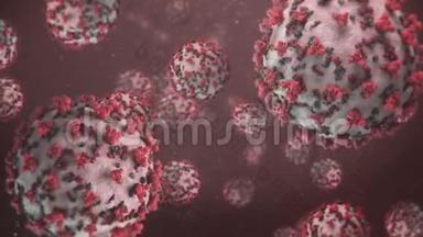 2019-n型COVID-19冠状病毒电晕病毒细胞H1N1流感2020