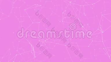 粉色动画抽象粉色背景.. 劳力士屏幕保护程序。 循环的视频片段。