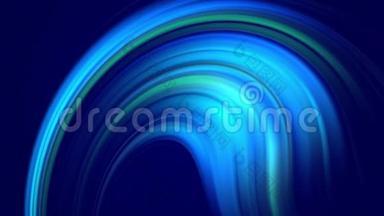 创意背景与液体抽象梯度的明亮蓝色颜色混合缓慢与复制空间。 4k平滑无缝隙