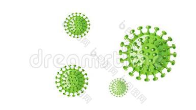 停止covid-19冠状病毒视频动画，以提高对疾病传播病毒、症状或预防措施的认识或警惕