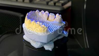 3D人类牙齿特写<strong>模型</strong>的扫描