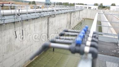 废水处理设施阀门管道离焦.