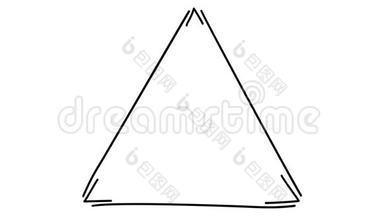 用手在阿尔法通道上画出三角形
