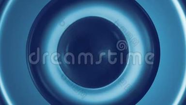 蓝流5/4k60fps涟漪式圆圈视频背景循环