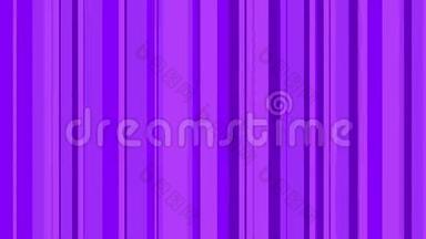 彩色条纹序列图案背景，4K。 抽象紫色运动图形背景俱乐部，展示，动画
