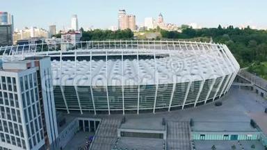 基辅奥林匹克体育场2019年6月夜景