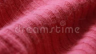 红色羊毛精纺毛衫图案.. 可以用作背景。