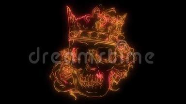 皇冠激光动画中的王子头骨