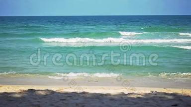 泰国苏梅岛美丽的热带海滩。 慢动作。 1920x1080。 <strong>高清高清</strong>