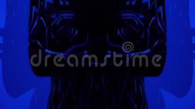在紫外光照射下，女孩用微电路的形式画了一幅身体，然后进入音乐恍惚状态，剪辑成一个