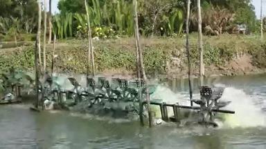 渔塘水轮机