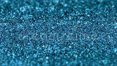 蓝色<strong>微光粒子</strong>圣诞无缝环抽象背景