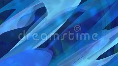 蓝色抽象隧道动画，让人联想到轻微移动的水与反射
