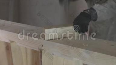 工作制造木制楼梯