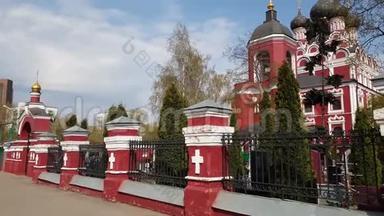 俄罗斯莫斯科的Tikhvin Icon圣母圣殿