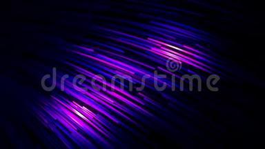 彩色霓虹灯吸管漂浮在黑色背景上并改变其颜色的抽象<strong>动画</strong>。 <strong>动画</strong>。 <strong>动态动态</strong>