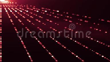 红色激光闪光灯过渡叠加灯光光学镜头耀亮动画无缝环艺术背景新品质