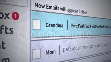 通用电子邮件新收件箱消息-烦人奶奶转发电子邮件