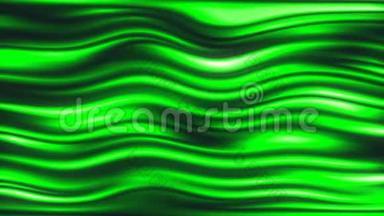 绿色波浪水平运动