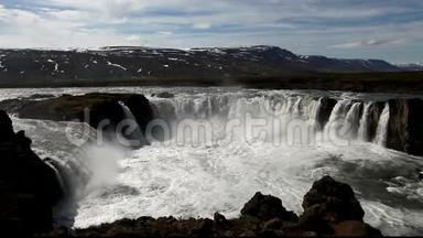 冰岛瀑布-哥达佛斯