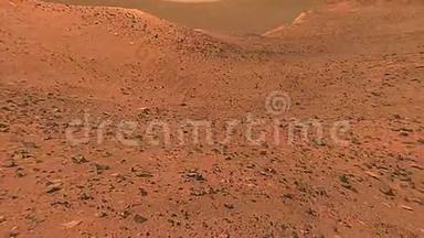 火星表面通过漫游者照相机