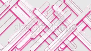 粉色和白色条纹抽象技术运动背景