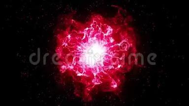 大爆炸，大红色爆炸的空间.. 大爆炸，宇宙的起源。 天文循环背景
