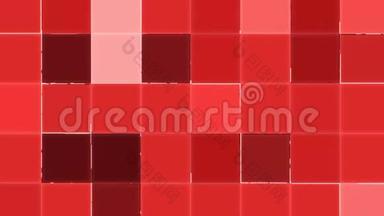 红棕色和白色闪烁方块
