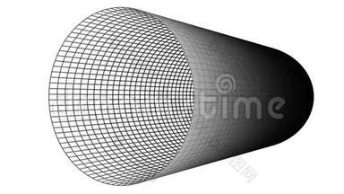三维抽象管道网格，三维打印技术，纳米材料。