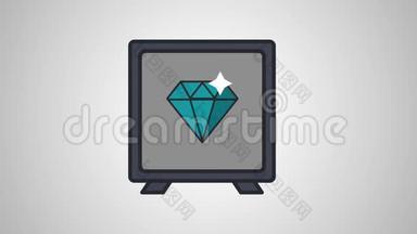 钻石内部强框高清动画