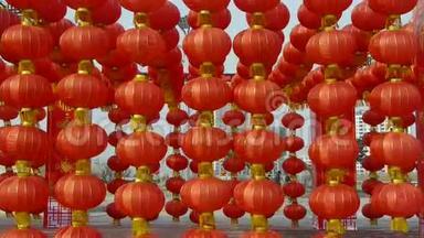 红灯笼随风摇曳，<strong>元素</strong>东方，中国<strong>新年</strong>。