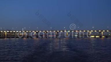 汉江游船首尔桥夜景