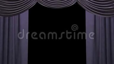 带阿尔法通道的紫色窗帘