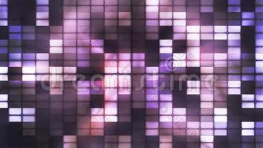 闪烁高科技立体烟雾灯图案，紫色，抽象，可循环，4K