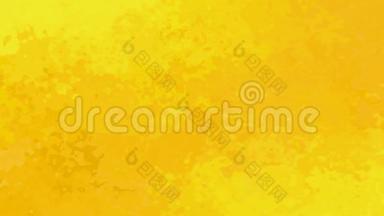 无缝循环视频-水彩画效果-阳光黄色橙色
