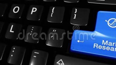 计算机键盘按钮的市场调研运动.