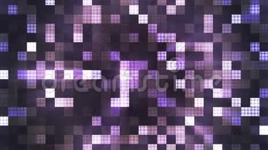 闪烁高<strong>科技</strong>圆钻石光图案，紫色，抽象，可循环，4K