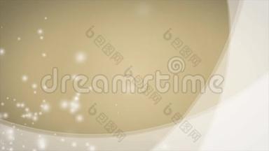 白色和金色婚礼浪漫背景与动画花。 用于视频相册、邀请、祝贺、结婚卡。