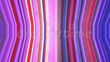 广播闪烁垂直弯曲高科技条纹，紫色，抽象，循环，4K
